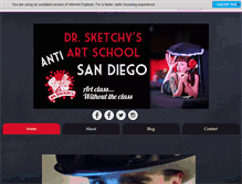 Tablet Screenshot of drsketchysandiego.com